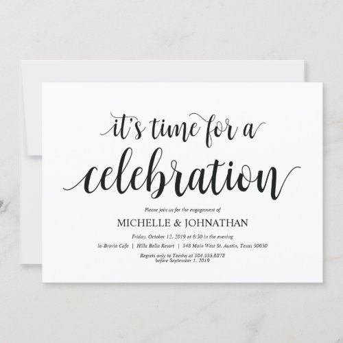 Lets celebrate Engagement Party invites