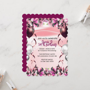 Let's Celebrate Invitation Template, Editable Surp