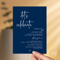 Let's Celebrate, Minimal Modern Wedding Reception