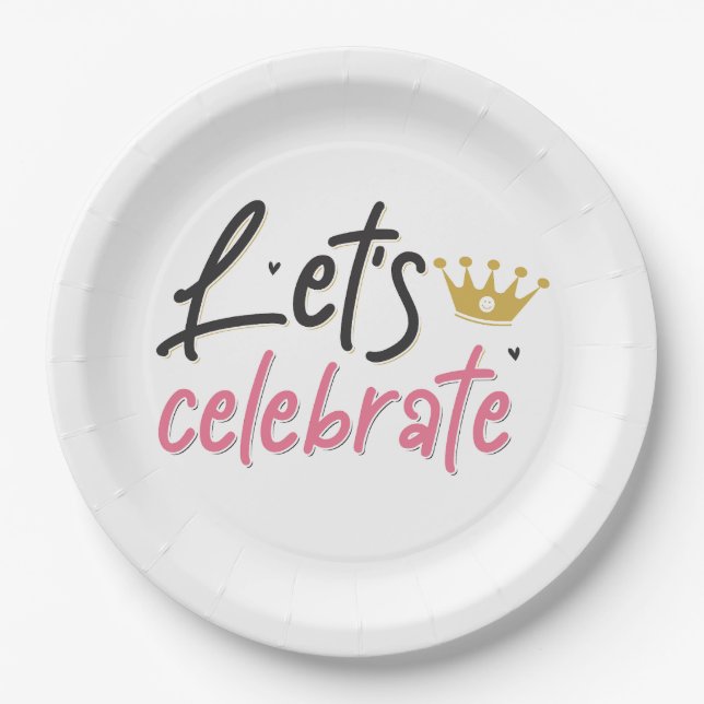 Let's Celebrate Paper Plates (Front)