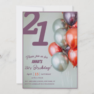 "Let's celebrate! : Personalized Party Invitation" Invitation