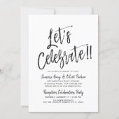 Let's Celebrate | Post Wedding Invitation (Front)