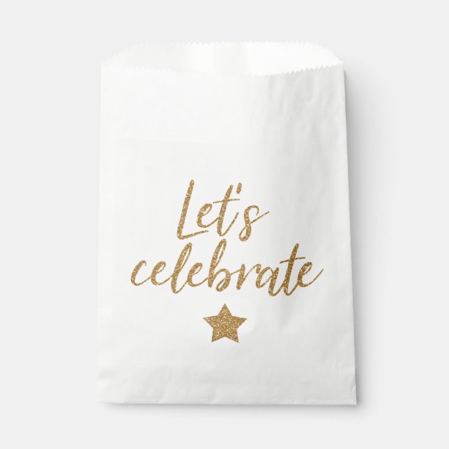 Let's celebrate! Simple bigger Favor Bag (Front)