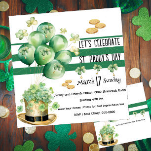 Let's Celebrate St Paddy's Day Invitation