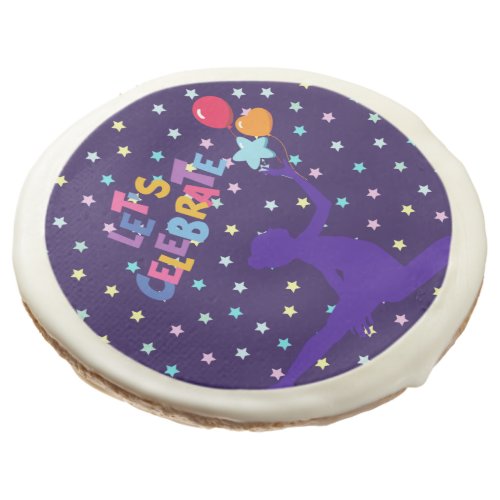 Lets Celebrate Stars and Balloons   Sugar Cookie