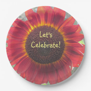 Let's Celebrate Sunflower Paper Plates