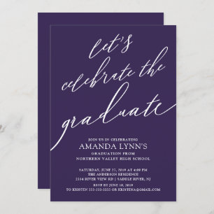 Let's Celebrate the Graduate Graduation Invitation