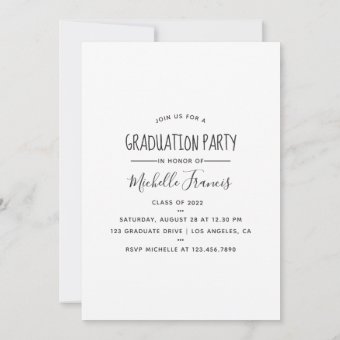 Let's Celebrate the Graduate Photo Invitation | Zazzle