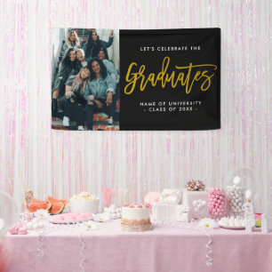 Let's Celebrate the Graduates Group Photo Party Banner