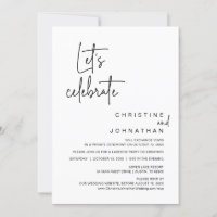 Let's Celebrate, Wedding Elopement Dinner Party