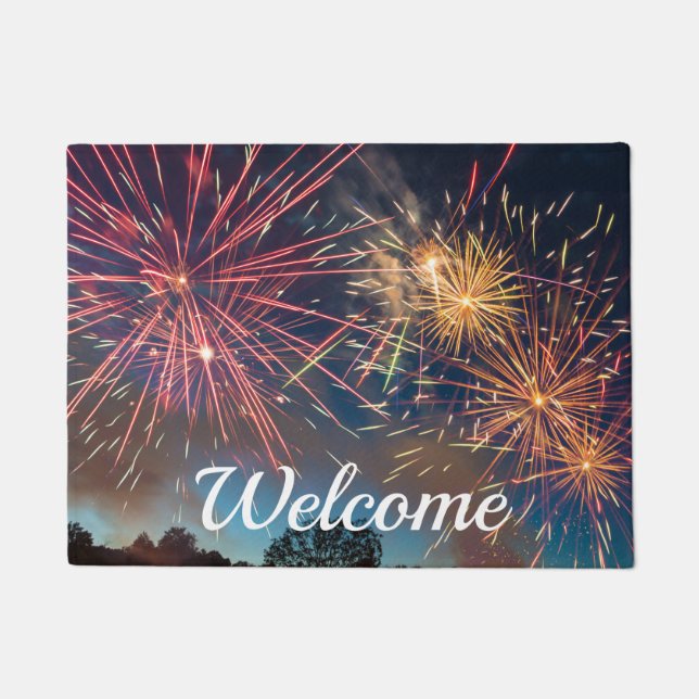 Let's Celebrate Welcome Doormat (Front)