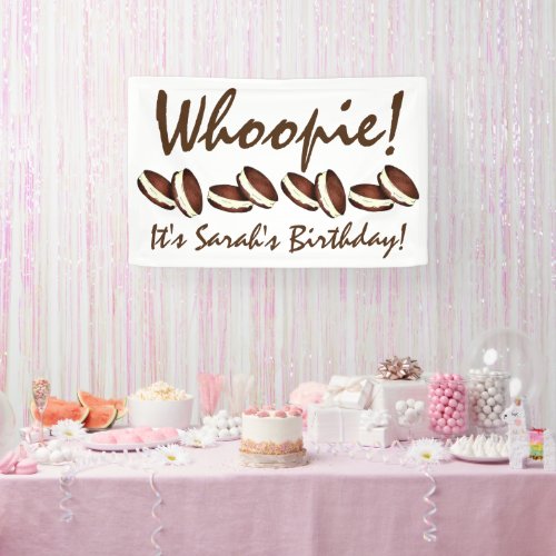 Lets Celebrate Whoopie Pies Birthday Party Banner