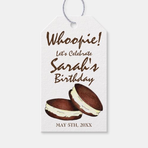 Lets Celebrate Whoopie Pies Birthday Party Gift Tags
