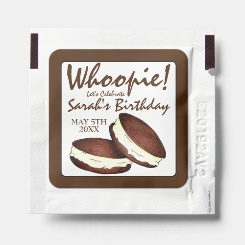 Lets Celebrate Whoopie Pies Birthday Party Hand Sanitizer Packet