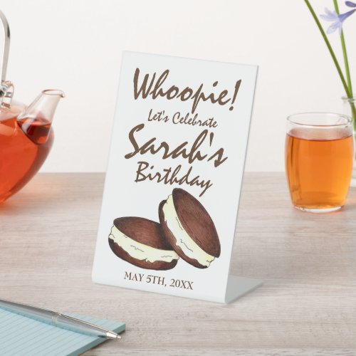 Lets Celebrate Whoopie Pies Birthday Party Pedestal Sign