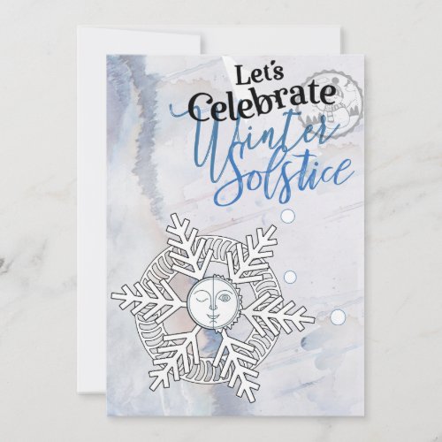 Lets Celebrate Winter Solstice Card