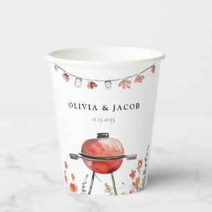 Let's Celebrate with BBQ Couples Shower Paper Cups