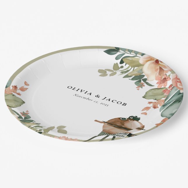 Let's Celebrate with BBQ Couples Shower Paper Plates