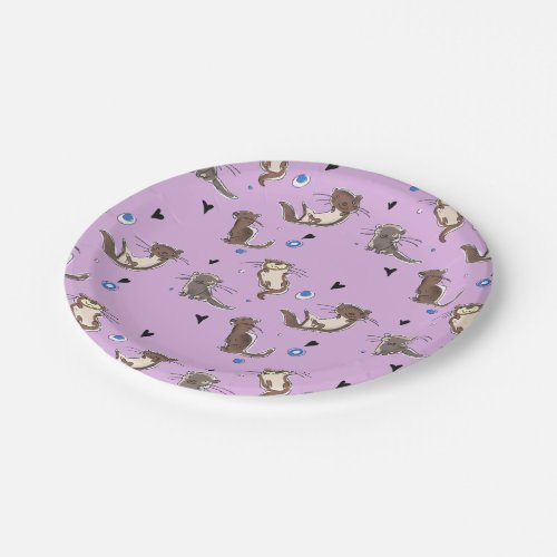 Lets celebrate with our friend otter paper plates