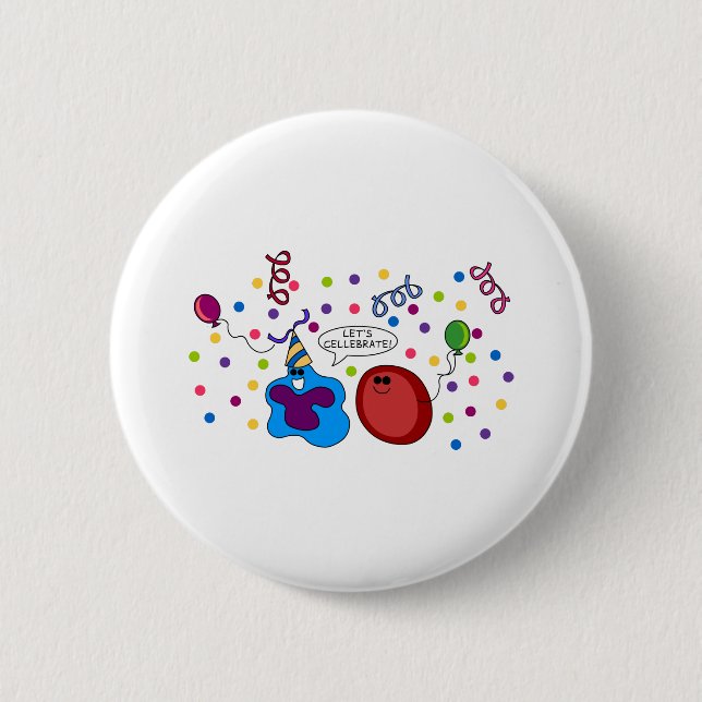 Let's Cellebrate Button (Front)