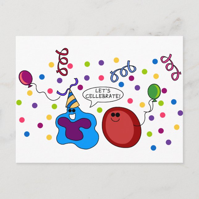 Let's Cellebrate Postcard (Front)