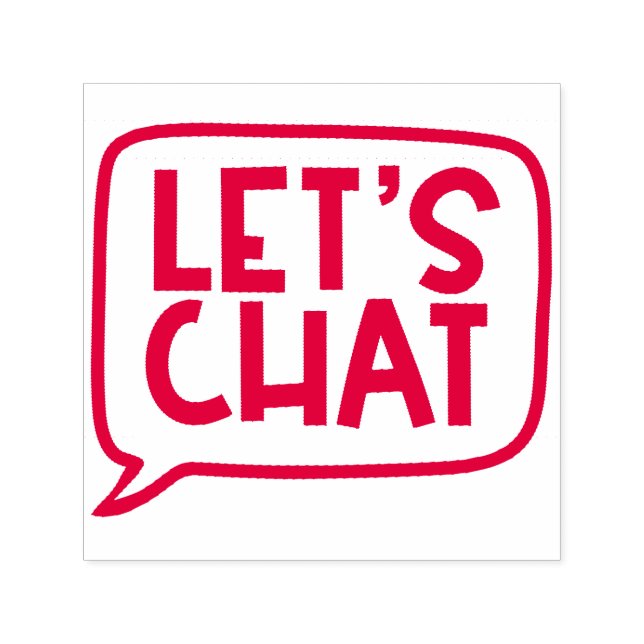 Let's Chat Teacher Stamp (Design)