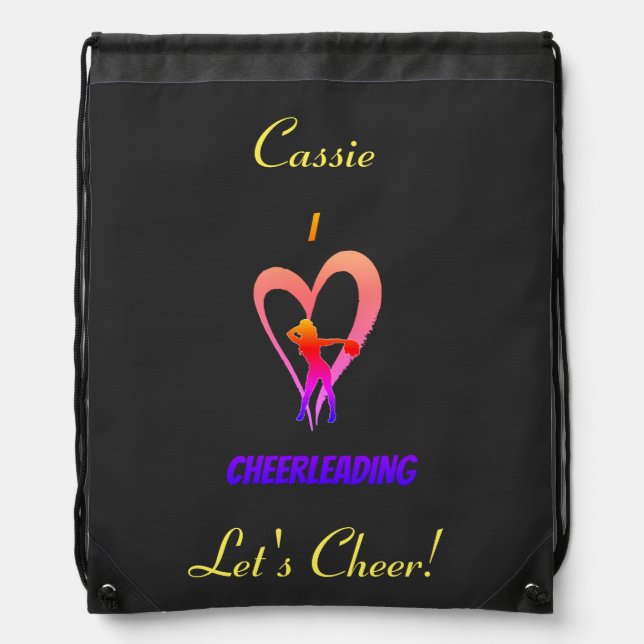 Let's Cheer Drawstring Bag (Front)