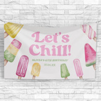 Let's Chill Pink Retro Popsicle Birthday Party