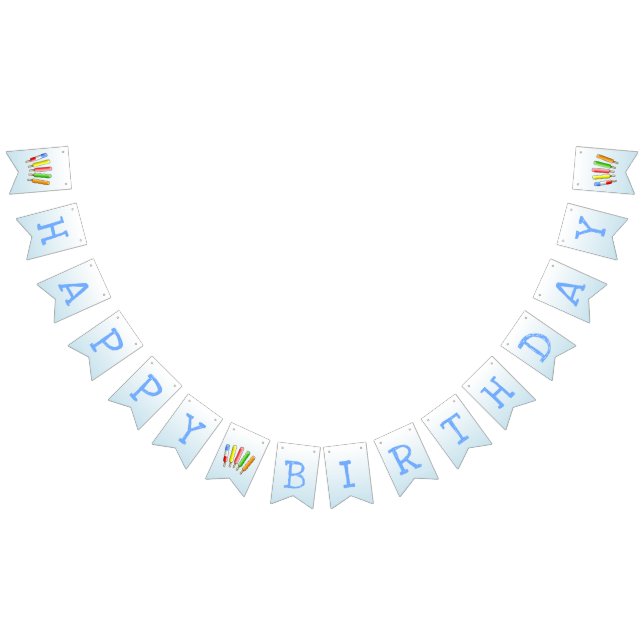 Let's Chill with Colorful Ice Bunting Flags (All)