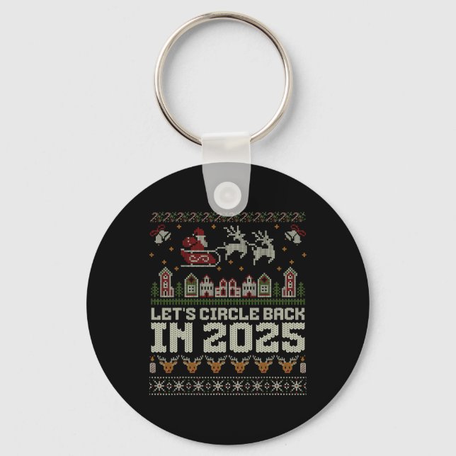 Let's Circle Ck In 2025 Christmas  Keychain (Front)