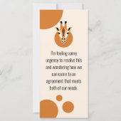 “Let's compromise” Bookmark – J to G (Back)