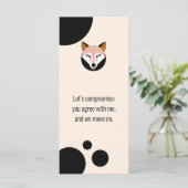 “Let's compromise” Bookmark – J to G (Standing Front)