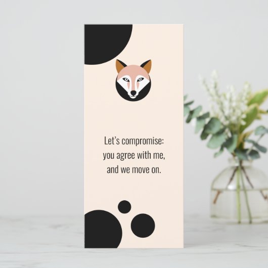 “Let's compromise” Bookmark – J to G (Standing Front)