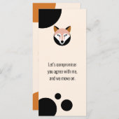 “Let's compromise” Bookmark – J to G (Front/Back)