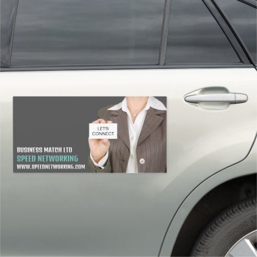 Lets Connect Speed Networking Event Organizer Car Magnet