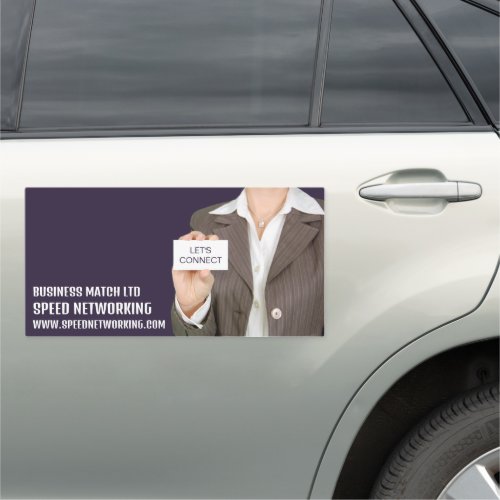 Lets Connect Speed Networking Event Organizer Car Magnet