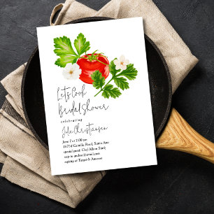 Let's Cook Bridal Shower Invitation