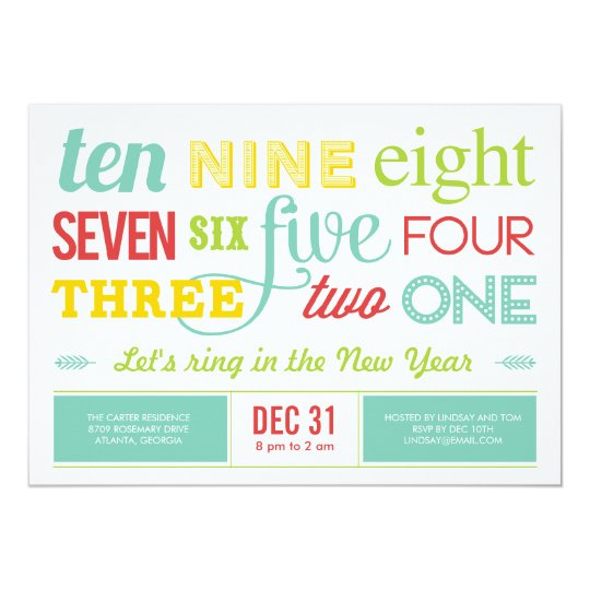 New Years Dinner Invitations 10