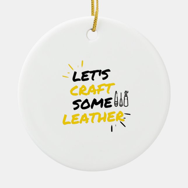 Let's craft some leather ceramic ornament (Front)
