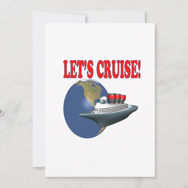 Lets Cruise 2 Invitation (Front)