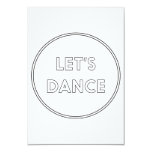 Let's Dance ~ It's Party Time~Kids Birthday Party Card | Zazzle