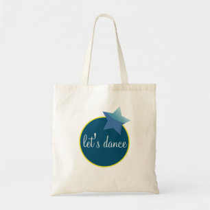 Let's Dance Circle and Star Tote Bag