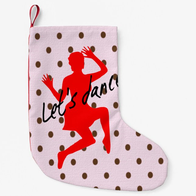 Let's Dance - Custom Christmas Stocking (Front)