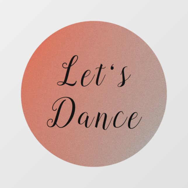Let's Dance  Floor Decals (Front)