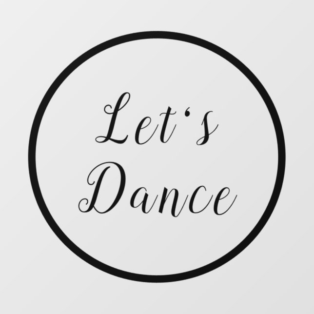 Let's Dance Floor Decals (Front)