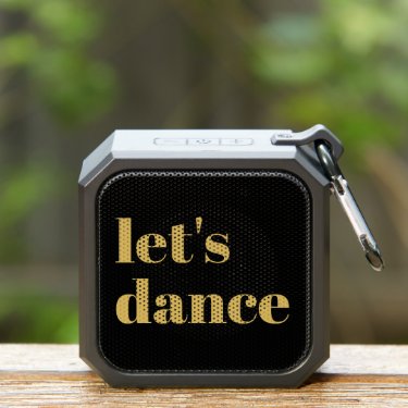 Let's dance! Glam Gold typography