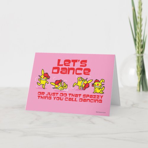 Lets Dance Holiday Card