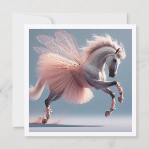 Lets dance Magical horse dancing ballet Horse  Invitation