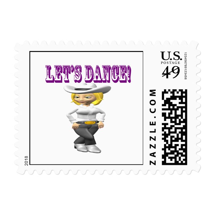 Lets Dance Postage Stamp