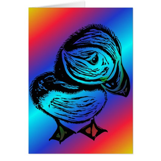 Let's Dance Puffin Card (Front)